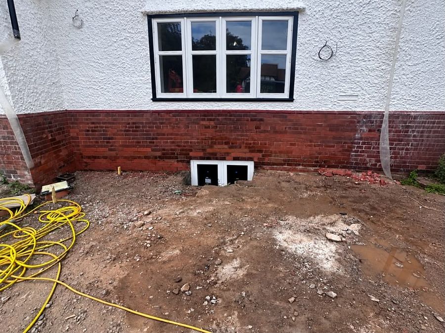 The same brickwork after DOFF cleaning, stains lifted
